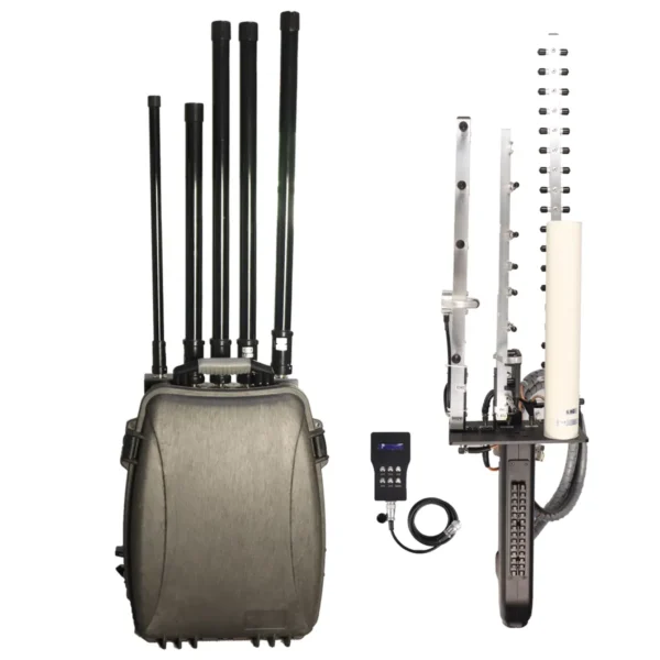 6 Bands Portable Drone Jammer 1-2km anti-drone gun/jammer 2km UAV jammer Drone jammer WiFi 2.4G 5.8G GPS Anti Drone systems