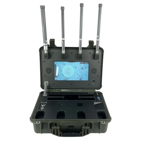 Anti Drone Portable Ultra-wide Full-Band Antenna autonomous Drone monitoring equipment can locate drone and pilot positions comprehensive UAV(Autel,parrot,FPV,Wifi,DIY drones) detection platform VS DJI mobile system mavic fpv autel anti drone device