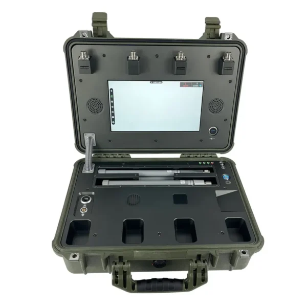 Anti Drone Portable Ultra-wide Full-Band Antenna autonomous Drone monitoring equipment can locate drone and pilot positions comprehensive UAV(Autel,parrot,FPV,Wifi,DIY drones) detection platform VS DJI mobile system mavic fpv autel anti drone device