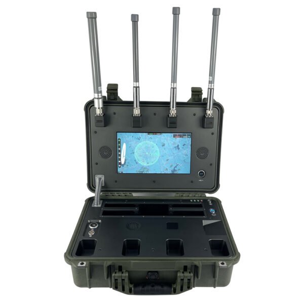 Anti Drone Portable Ultra-wide Full-Band Antenna autonomous Drone monitoring equipment can locate drone and pilot positions comprehensive UAV(Autel,parrot,FPV,Wifi,DIY drones) detection platform VS DJI mobile system mavic fpv autel anti drone device