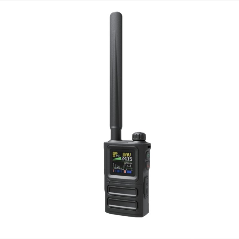 Full-Band Antenna Handheld Drone Detection System 300MHZ-6GHZ, portable UAV detector FPV/UAS Identify FPV Drones  RF signal detector