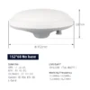Anti-drone devices High precision mapping measurement dish antenna GNSS four star multi frequency GPS navigation positioning test antenna