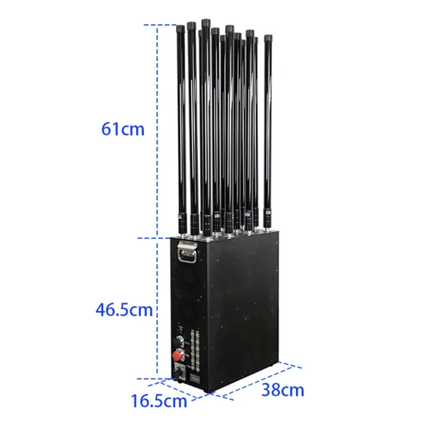Drone Suppressor Ultra-wide 12-Band Backpack Style ANIT-DRONE DEVICE ANTI-FPV EQUIPMENT FPV SUPPRESSOR ANTI DRONE ANTI DRONE SYSTEM fpv suprressing (Copy)