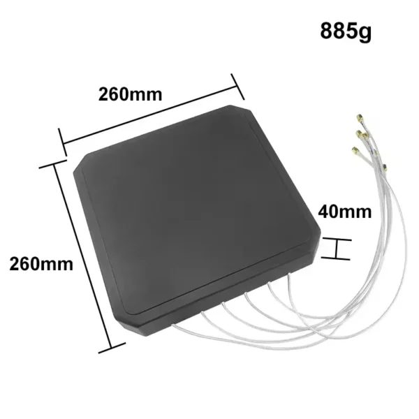 Panel Antenna Outdoor Waterproof 6 Band 26CM 17dBi MIMO Directional Antenna For Drone system